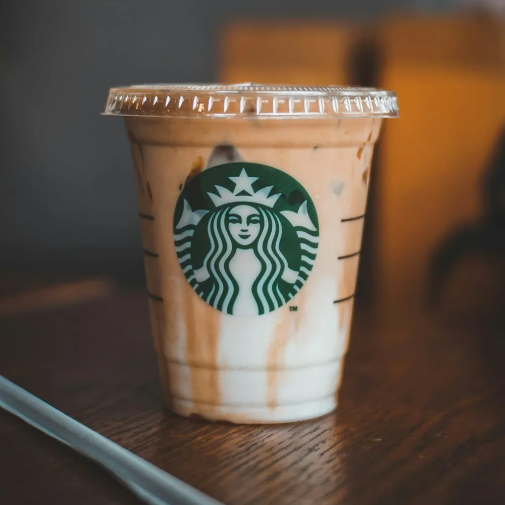 Starbucks cold brew coffee in a cup at a US Starbucks store